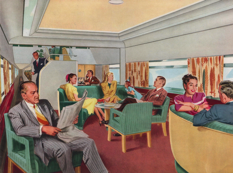 Illustration for article titled This 1947 Train of Tomorrow Puts Today's Trains to Shame